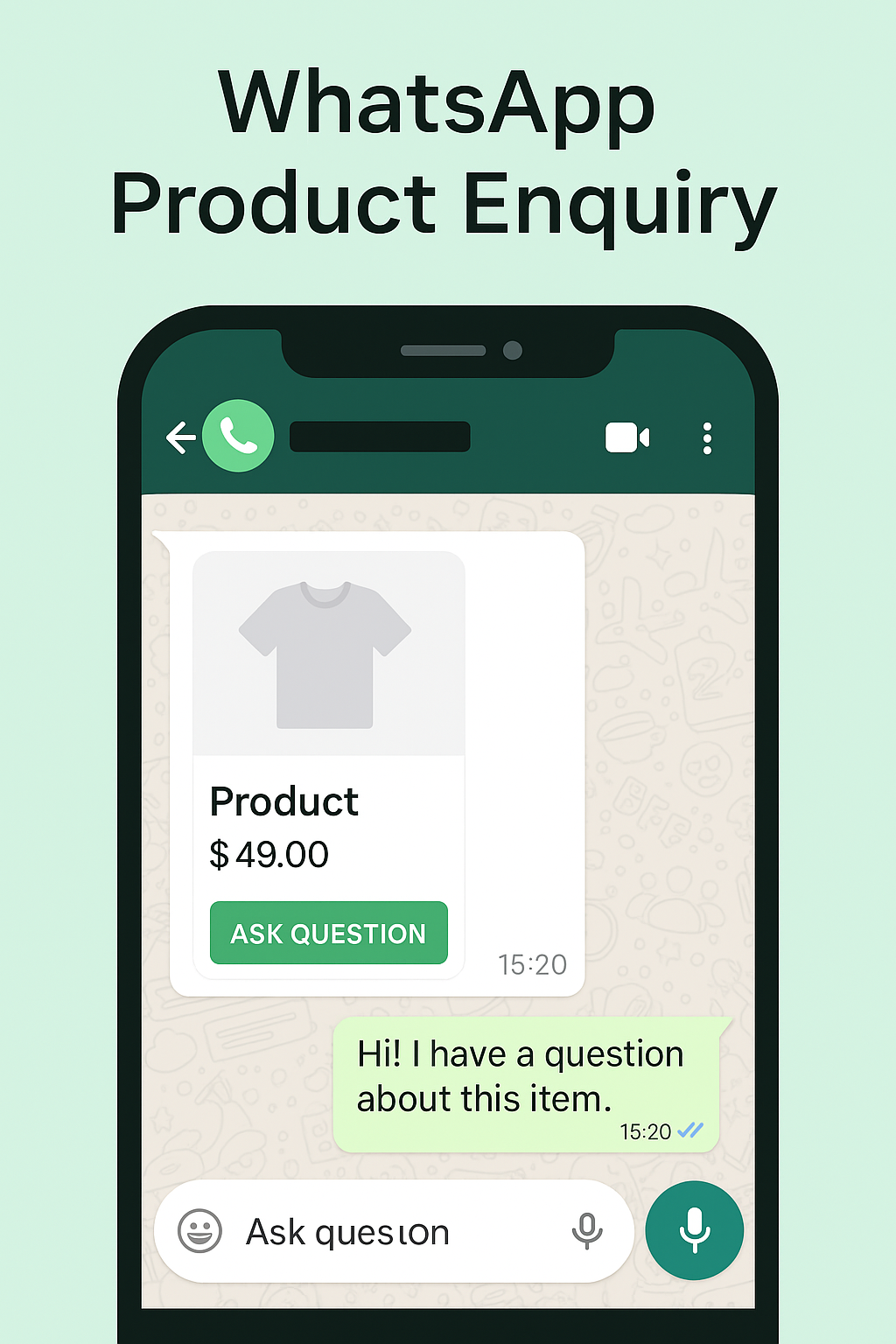 Enquiry chat illustration